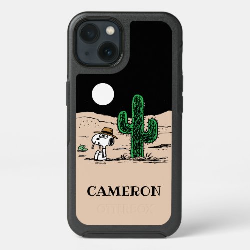 Spike in a Moonlit Desert iPhone 13 Case