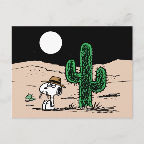 Spike in a Moonlit Desert Postcard