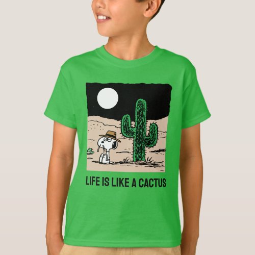 Spike in a Moonlit Desert T_Shirt