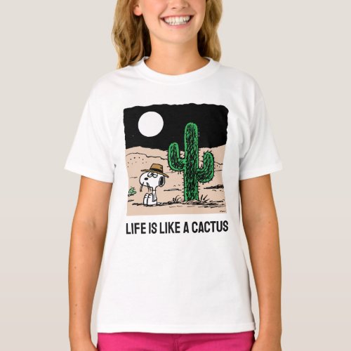 Spike in a Moonlit Desert T_Shirt