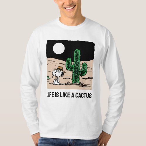 Spike in a Moonlit Desert T_Shirt