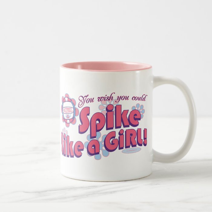 Spike Like a Girl Vball by Mudge Studios Mug