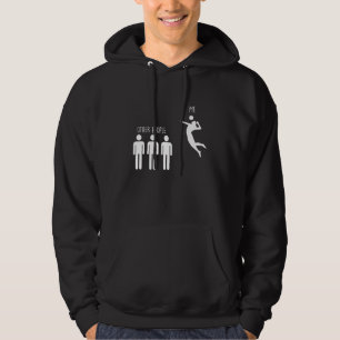Spike Other People Me Beach Volleyball Player Hoodie