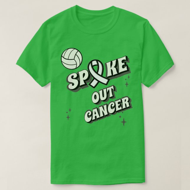 SPIKE OUT CANCER 16 NIKK T-Shirt (Design Front)