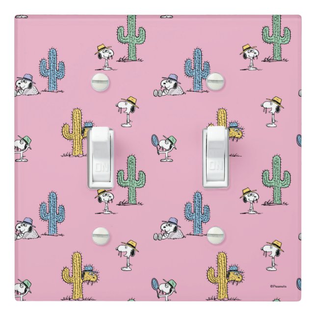 Spike Sugar Pop Pattern Light Switch Cover (In Situ)