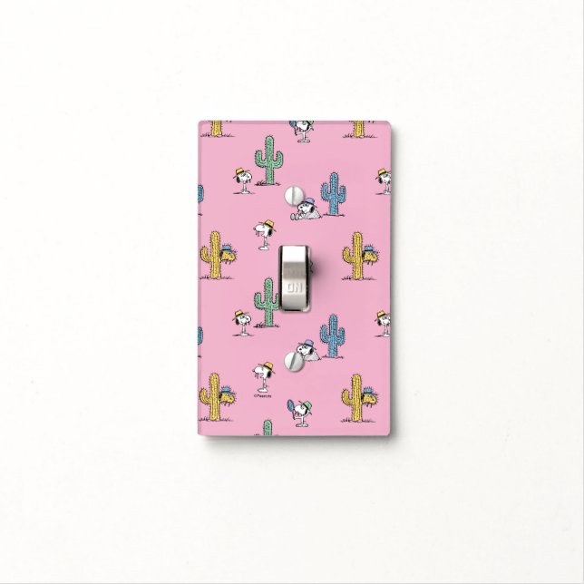 Spike Sugar Pop Pattern Light Switch Cover (In Situ)