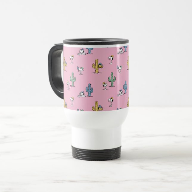Spike Sugar Pop Pattern Travel Mug (Front Left)