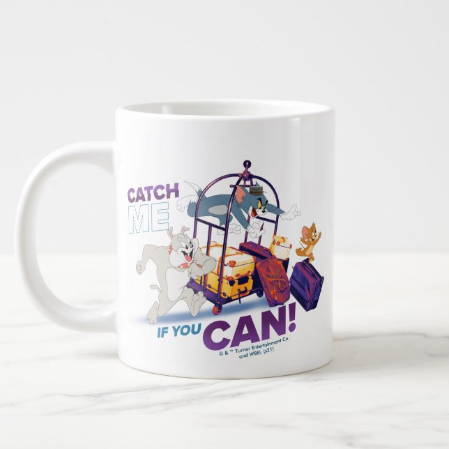 Spike, Tom & Jerry - Catch Me If You Can Giant Coffee Mug (Left)
