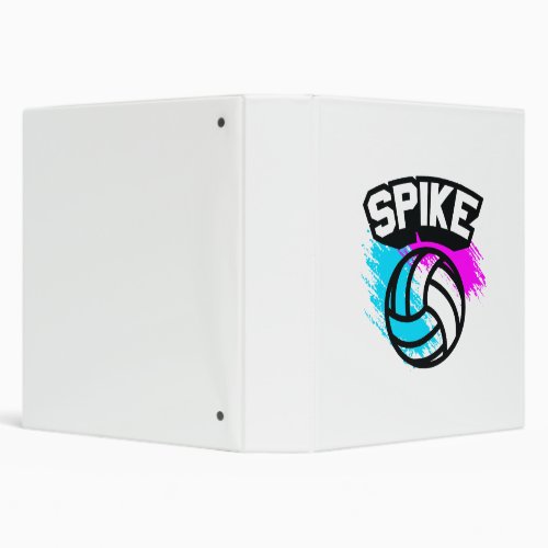 Spike Volleyball 3 Ring Binder
