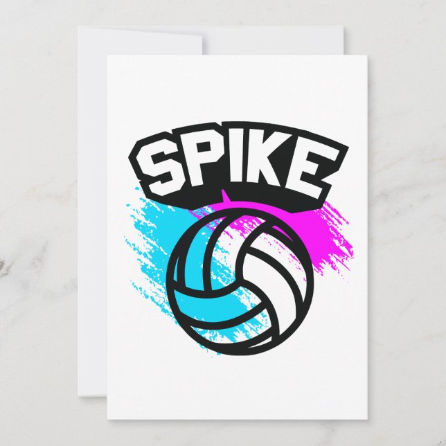 Spike Volleyball Invitation (Front)