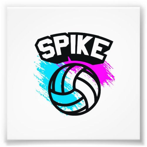 Spike Volleyball Photo Print