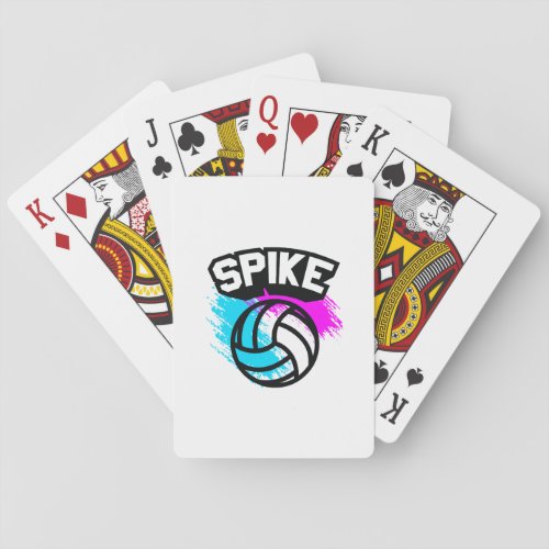 Spike Volleyball Playing Cards