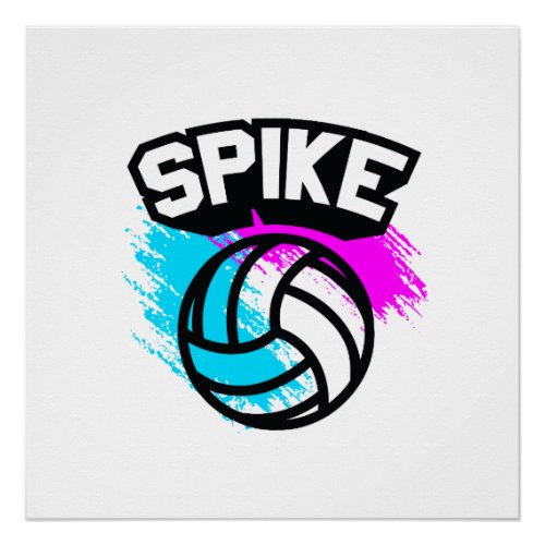 Spike Volleyball Poster