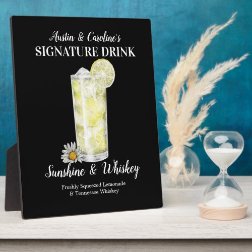 Spiked Lemonade  PERSONALIZE this Signature Drink Plaque