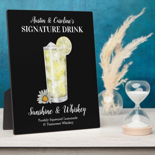 Spiked Lemonade  PERSONALIZE this Signature Drink Plaque