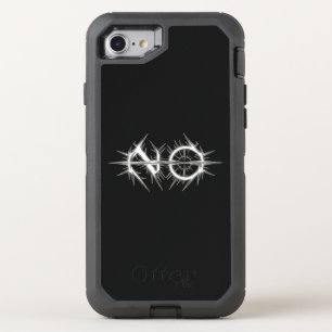 Spiked "NO" Ring Slash OtterBox Defender iPhone SE/8/7 Case