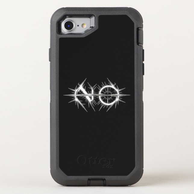 Spiked "NO" Ring Slash Otterbox iPhone Case (Back)