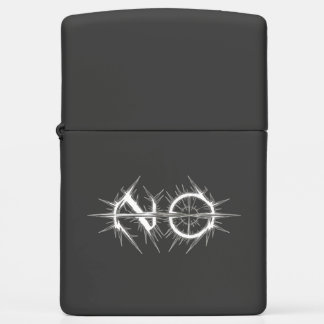 Spiked "NO" Ring Slash Zippo Lighter