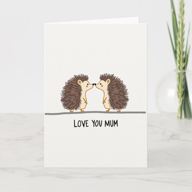 Spiked Quills Love Card (Front)