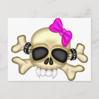 Spiked Skull Postcard