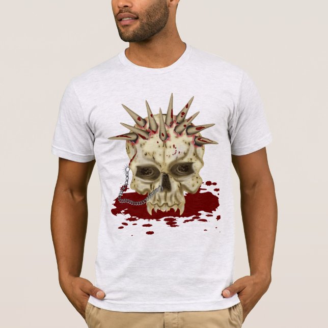 Spiked Skull T-Shirt (Front)