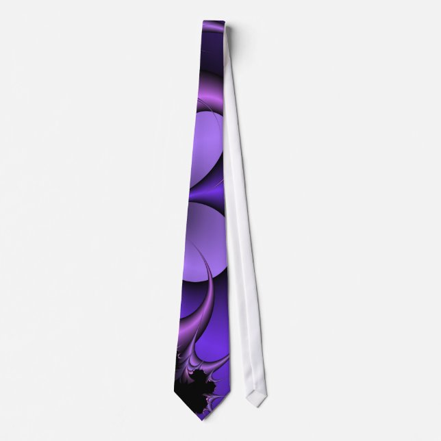 Spiken Purple Neck Tie (Front)