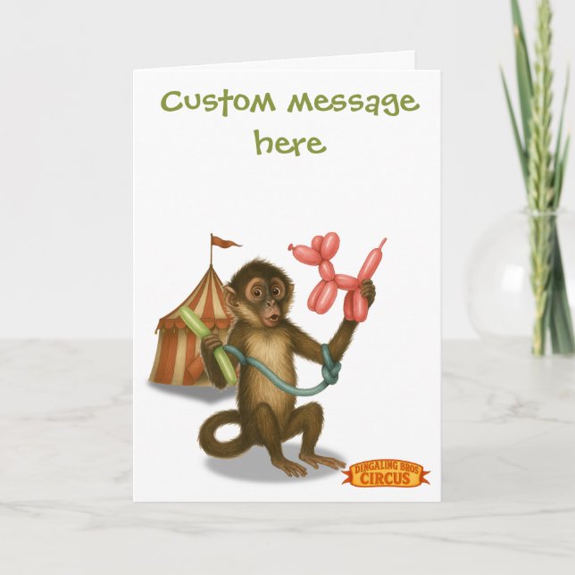 Spike's balloon monkey magic card (Front)