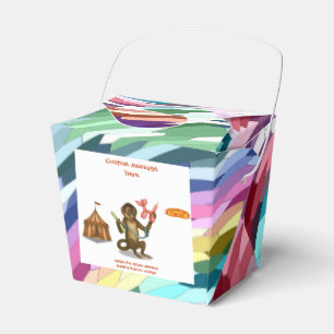 Spike's balloon monkey magic favor boxes