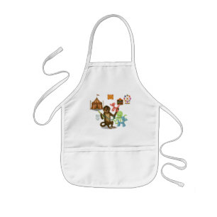 Spike's balloon monkey magic kids' apron