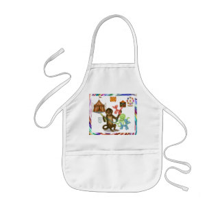 Spike's balloon monkey magic kids' apron