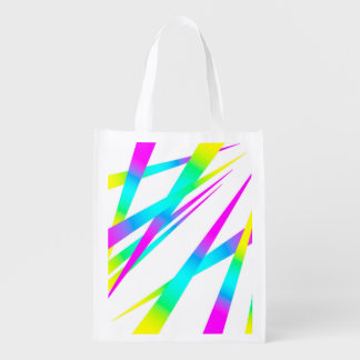 Spikes CYMK white Grocery Bag