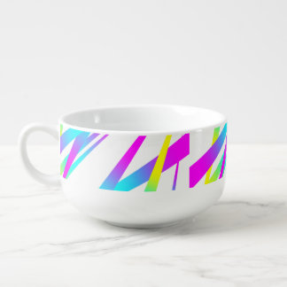 Spikes CYMK white Soup Mug