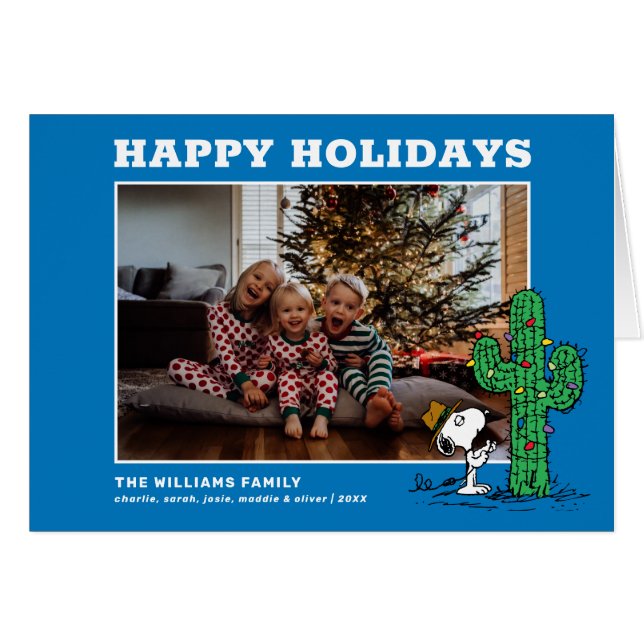 Spike's Holiday Cactus Family Photo (Front Horizontal)