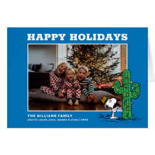 Spike's Holiday Cactus Family Photo Cards