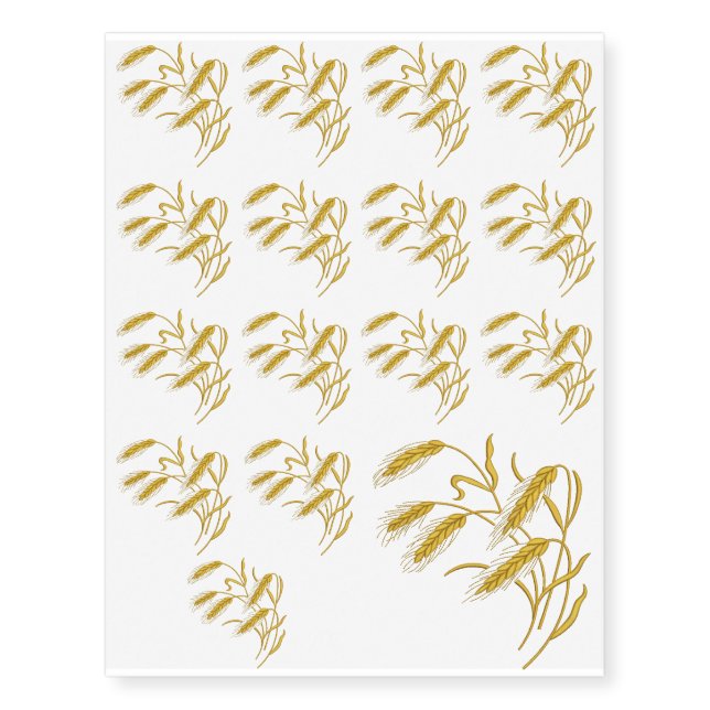spikes / spikelets temporary tattoos (Front)