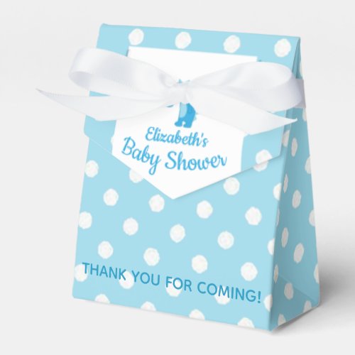 Spikey Blue Little Monster Baby Shower Favor Boxes