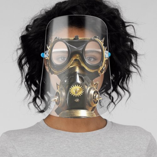 Spikey Steampunk Gas Mask Face Shield