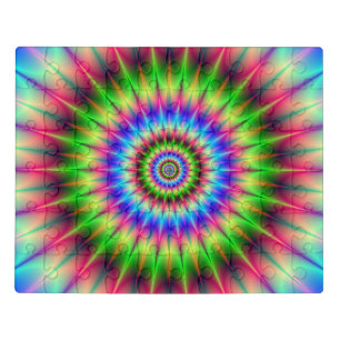 Spiky Color Explosion Jigsaw Puzzle