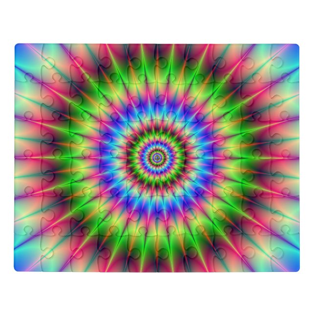 Spiky Color Explosion Jigsaw Puzzle (Puzzle Horizontal)