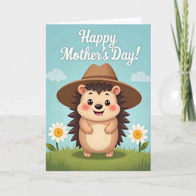 Spiky Friend Mothers Day Card (Front)