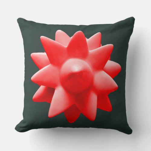 spiky red pillow