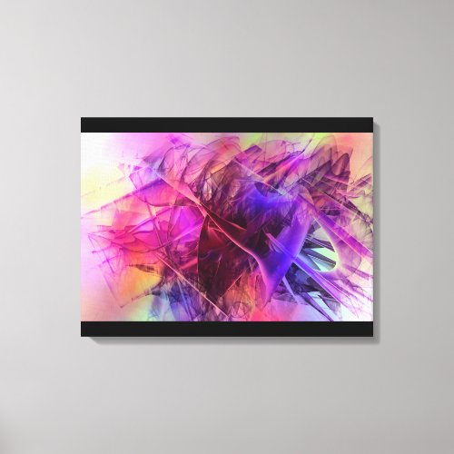 Spiky Shiny Glass Shards Abstract Design Canvas Print