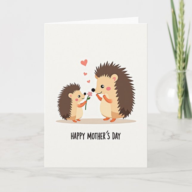 Spiky Sweet Mothers Day Card (Front)