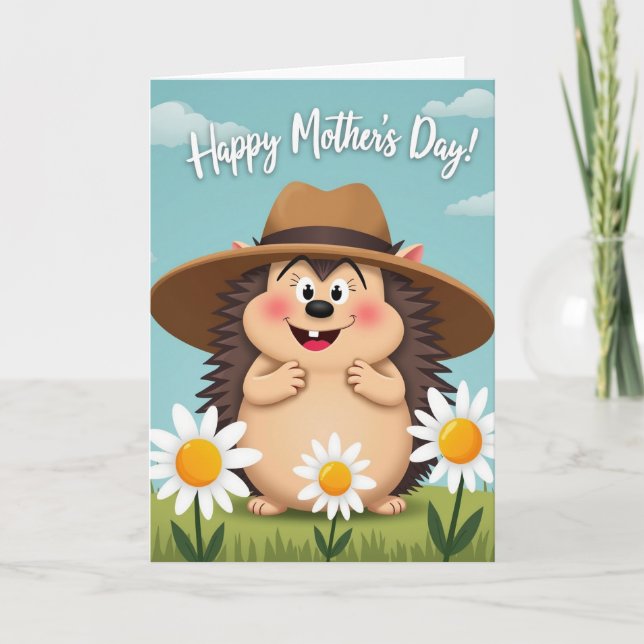 Spiky Sweet Mothers Day Friend Card (Front)