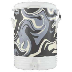 Spill - Black, Gray and Cream Beverage Cooler