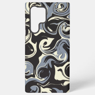 Spill - Black, Gray and Cream Samsung Galaxy S22 Ultra Case