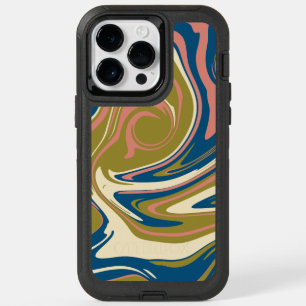Spill - Blue, Olive Green, Pink and Cream OtterBox iPhone 14 Pro Max Case