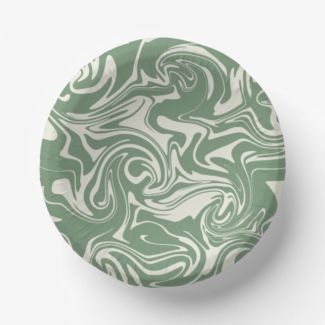 Spill - Green Paper Bowls (Front)
