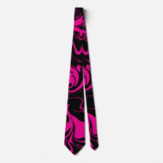 Spill - Magenta and Black Neck Tie