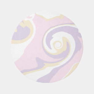 Spill - Pastel Pink, Yellow and Purple Rug